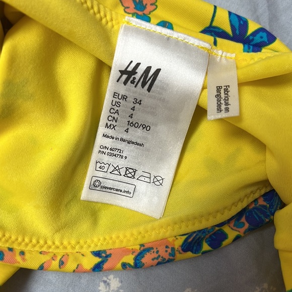 Yellow Floral Print Bikini - Picture 4 of 4